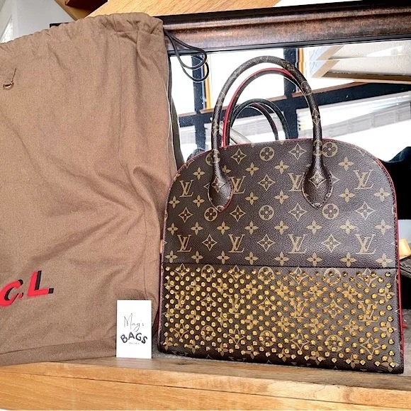 Louis Vuitton x Louboutin: Iconoclast LV Spiked Celebrity Tote Bag (300 made) - Picture 6 of 17